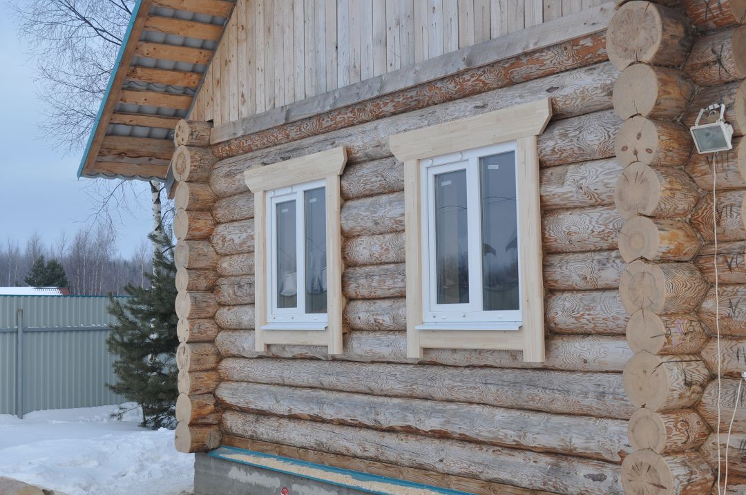 Остекление с окосячкой (обсадой), окна и двери, проёмы в деревянном доме, бане, срубе из бревна, бруса, лафета. Изготовление, доставка, установка, монтаж "под ключ". В любом регионе.