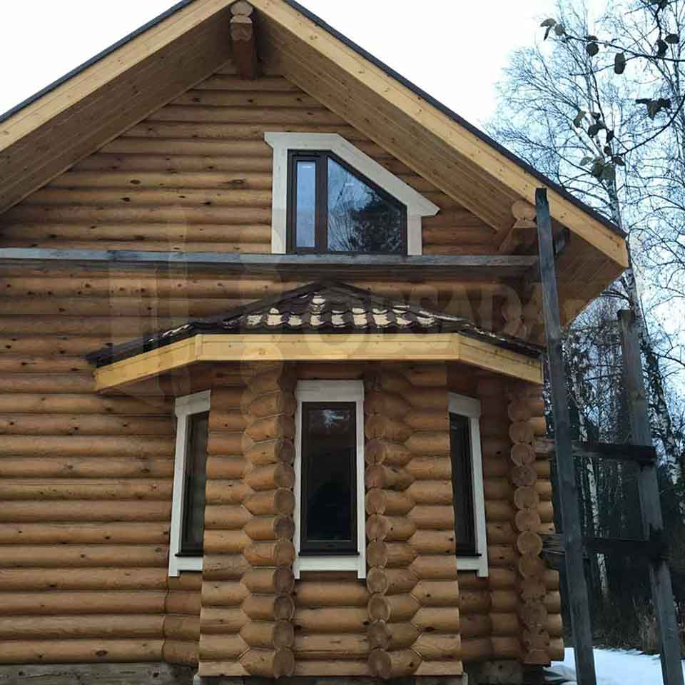 Остекление с окосячкой (обсадой), окна и двери, проёмы в деревянном доме, бане, срубе из бревна, бруса, лафета. Изготовление, доставка, установка, монтаж "под ключ". В любом регионе.